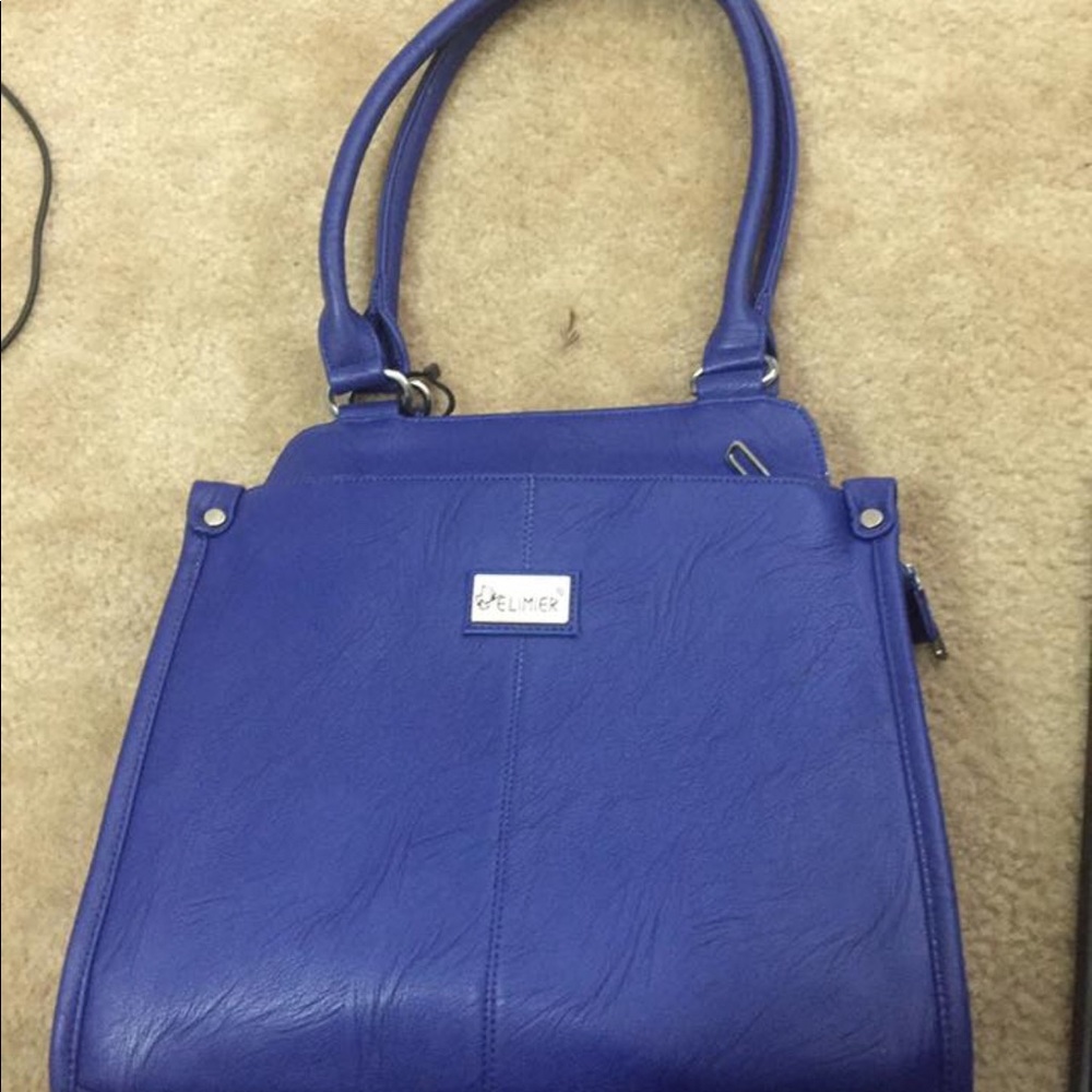 Blue handbag
